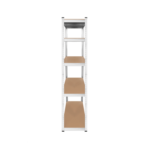 Metal lagerreol 2-i-1 5 hylder garage 180x90x40cm 750kg Rebel