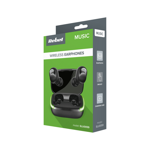 Trådløse ørepropper Rebel TWS-Y60 Bluetooth 5.3