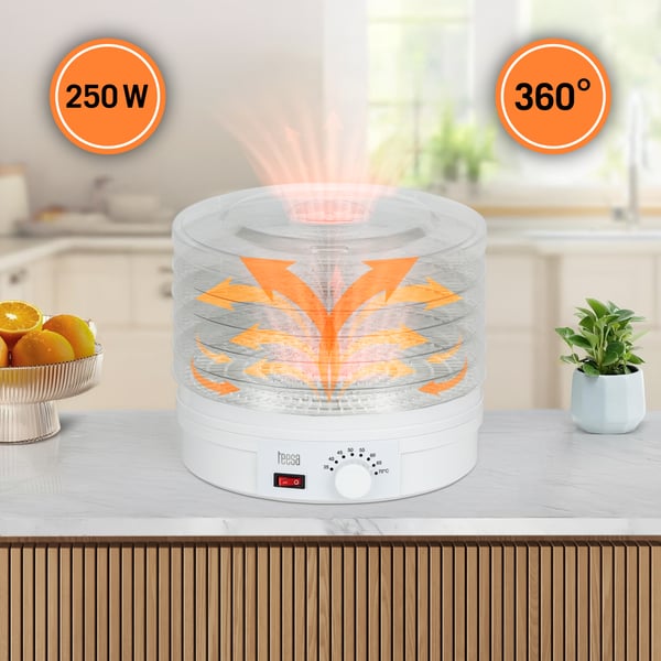 Fødevaretørrer til svampe grøntsager frugter urter 250W Teesa