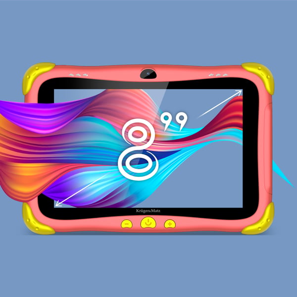 Pædagogisk tablet til børn Kruger&Matz 8 tommer FUN 808 3/32GB WiFi Android 13