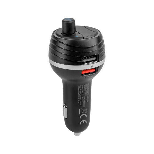 FM-sender Bluetooth 5.0 2xUSB SD QC-oplader