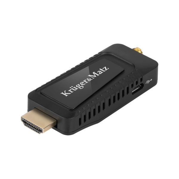 DVB-T2-viritin KrugerMatz H.265 HEVC -dekooderi HDMI:lle
