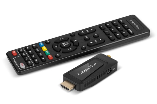 DVB-T2-viritin KrugerMatz H.265 HEVC -dekooderi HDMI:lle