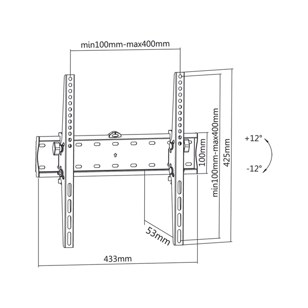 Cabletech TV-fäste 32"-55"
