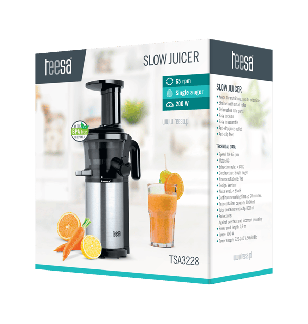 Slow juicer Teesa til juice 200W