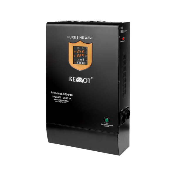 Hätävirtalähde UPS KEMOT PROsinus 3500 3500VA/2400W 48V/230V