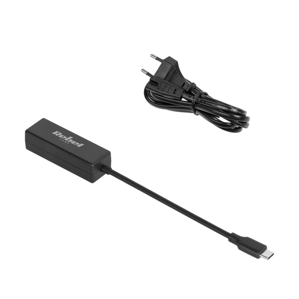 Universel strømforsyning Rebel 11 stik 90 W 15-20 V automatisk med Power Delivery-funktion