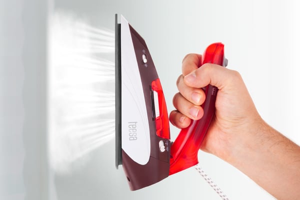 Rejsedampstrygejern keramisk foldbart Teesa 1100W praktiskt stærkt
