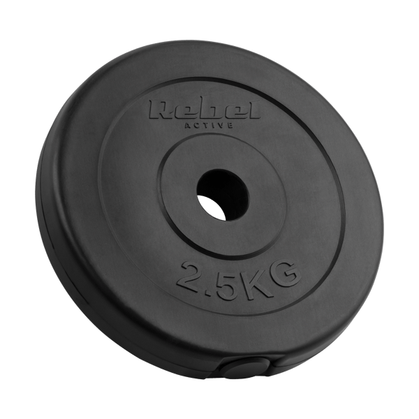 Bituminøst lastsæt 4x2,5kg 10kg hul 31mm klassisk plade REBEL