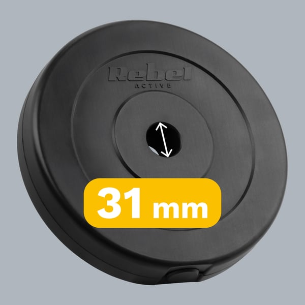 Bitumenplade sæt 4x5kg 20kg hul 31mm klassisk plade REBEL
