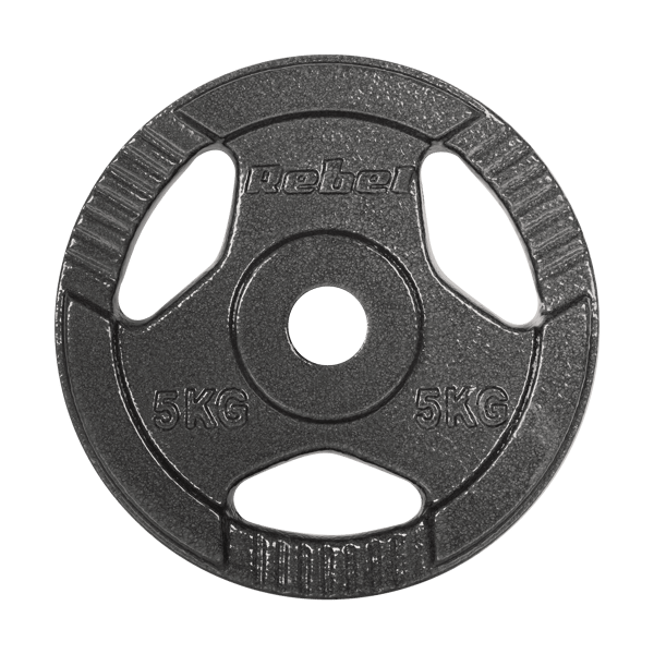 Valurautainen painosarja 4x5 kg 20 kg aukko 31 mm levyt kahvoilla REBEL