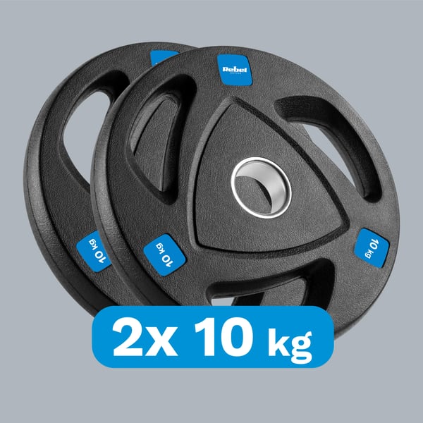 Olympiske støbejernsvægtskiver sæt 2x10kg 20kg 51mm Rebel