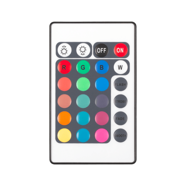 LED-strip 5m RGB 12V 28W farverig vandtæt diode streng fjernbetjeningssæt