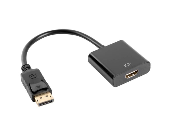 Displayport Han til HDMI Hun 10cm