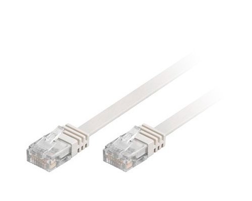 UTP Verkkokaapeli Cat6 Litteä 15m Valkoinen UTP Verkkokaapeli Cat6 Litteä 15m Valkoinen