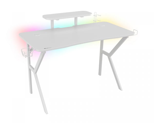 Gaming Työpöydät Holm 320 RGB White Edition