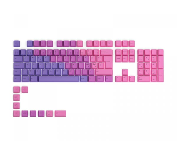 GPBT Keycaps ISO - 115 PBT Caps Nordic-Layout - Nebula GPBT Keycaps ISO - 115 PBT Caps Nordic-Layout - Nebula