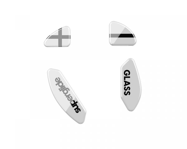 Glass Skates til Xtrfy M4 Wireless - Hvid