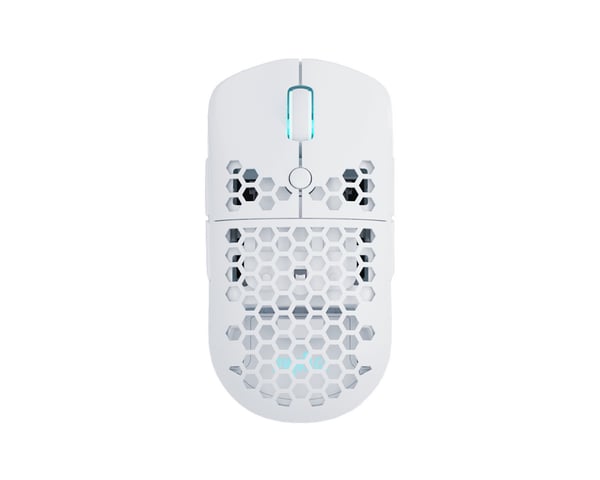 Ultra Custom Ambi Trådløs Gaming Mus - Honeycomb - Hvit