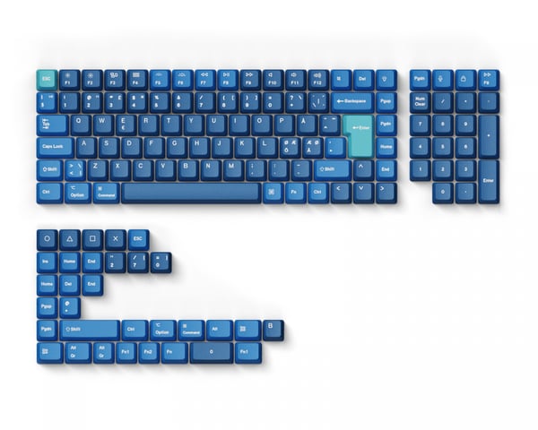 OEM Dye-Sub PBT Keycap Set - Ocean Full Set Nordic OEM Dye-Sub PBT Keycap Set - Ocean Full Set Nordic