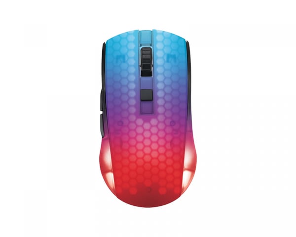 DM320 Trådløs Semi-Transparent RGB Gaming Mus - Sort