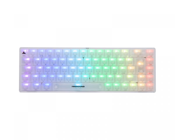 OPAL Base 65 Hotswap Gaming Keyboard – ISO German [White Flame]