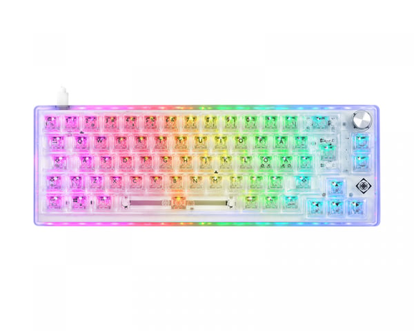 DK460 RGB 65% Hotswap Mekanisk Tastatur [KTT Red]