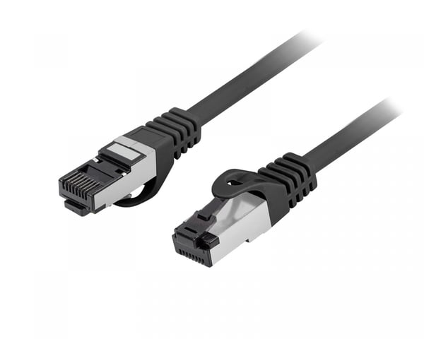 CAT 8.1 Nettverkskabel S/FTP LSZH - Svart - 0,5m CAT 8.1 Nettverkskabel S/FTP LSZH - Svart - 0,5m