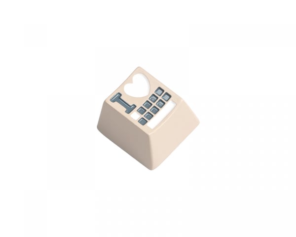 Love Zinc Alloy OEM Artisan Keycap - Coffee Yellow Love Zinc Alloy OEM Artisan Keycap - Coffee Yellow