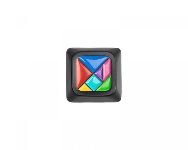 Zinc Alloy Low Profile LSA Artisan Keycap - Tangram Zinc Alloy Low Profile LSA Artisan Keycap - Tangram
