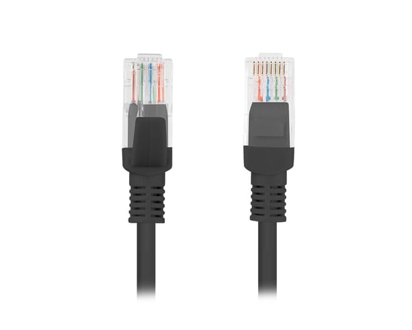 Cat6 UTP Nettverkskabel 0.5 Meter Svart