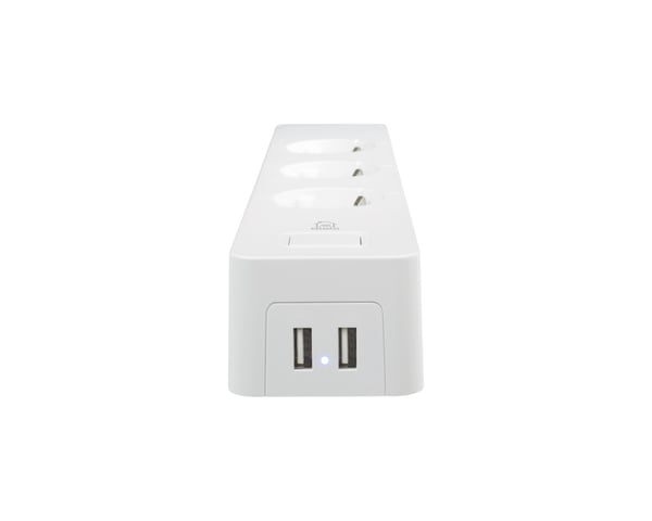 WiFi Virtapaneeli 3xCEE 7/3, 2xUSB-A - 1.5m