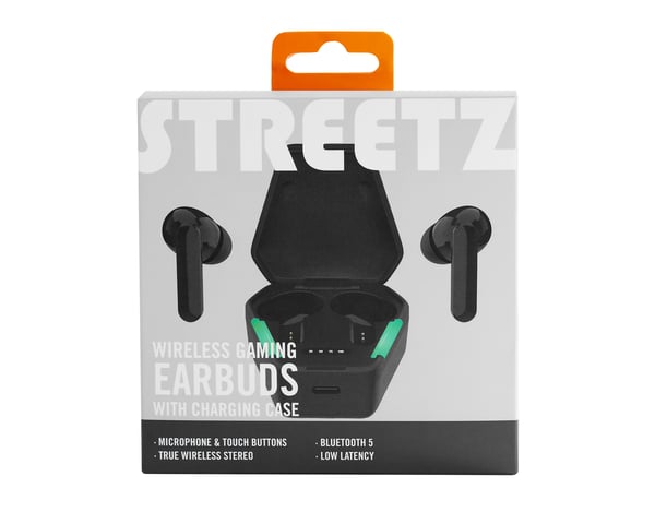 True Wireless Gaming In-Ear Hodetelefoner - Svart