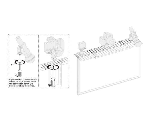 All-In-One VESA Compatible Device Shelf - hylly