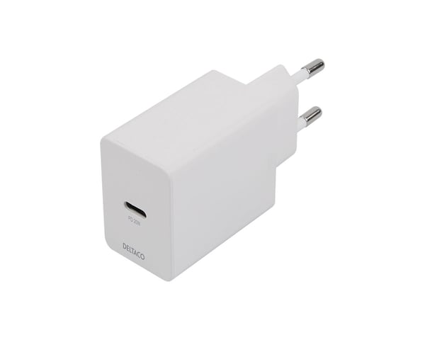 USB-C PD Wall Charger 20 W incl USB-C Cable - Hvit Vegglader
