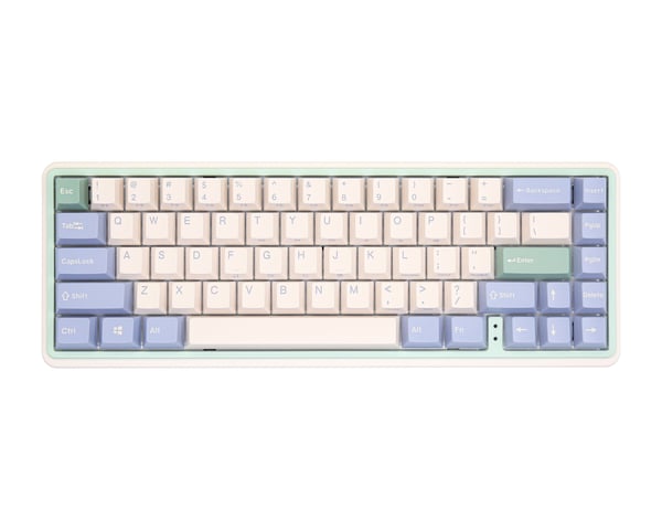 VXT68 Minilo 65% Eucalyptus Trådløst Tastatur [Gateron Pro Red 2.0]