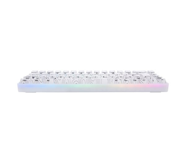 SNOWSTONE Base 65 Hotswap Gaming Tastatur - ISO Nordic [White Flame]