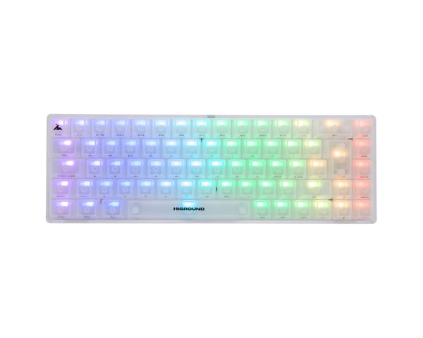 OPAL Base 65 Hotswap Gaming Keyboard - ISO German [White Flame]