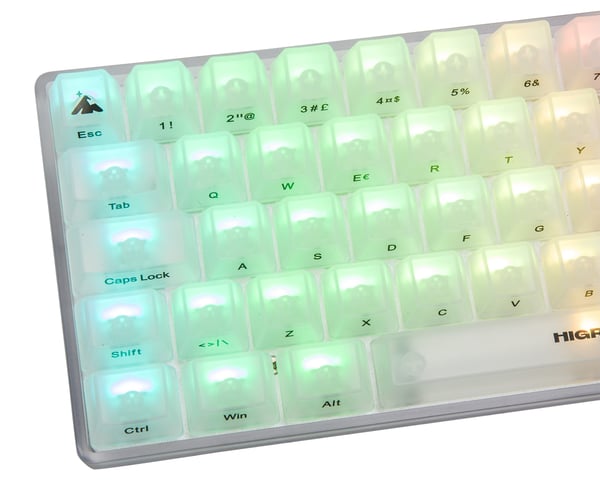 OPAL Base 65 Hotswap Gaming Keyboard - ISO German [White Flame]