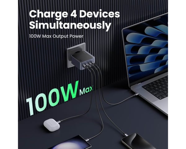 Nexode S 100W 4-port USB-lader