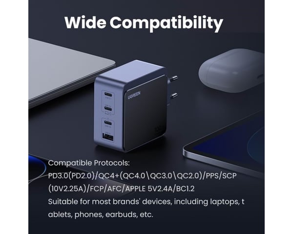 Nexode S 100W 4-port USB-lader