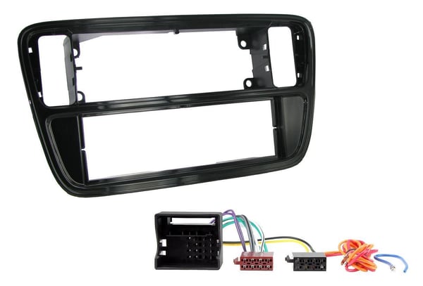 Single Stereo Radio Fascia Panel Surround Wiring Adaptor For Volkswagen VW Up