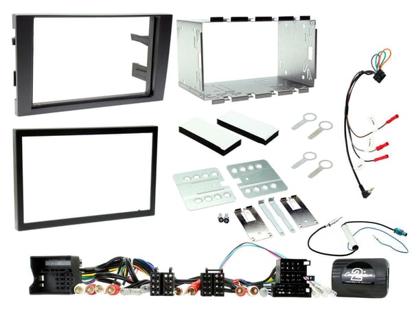 CTKAU02 FOR AUDI A4 01-08 STEREO DOUBLE DIN FASCIA STEERING INTERFACE CAGE KIT