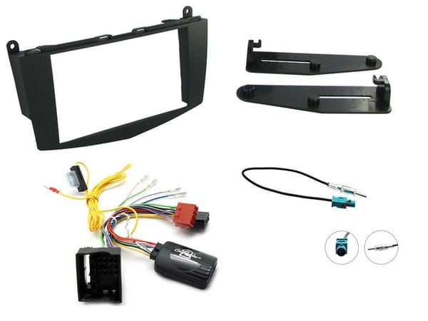 CTKMB03 CD STEREO RADIO FACIA FASCIA FULL KIT FOR MERCEDES C CLASS 2007 - 2011