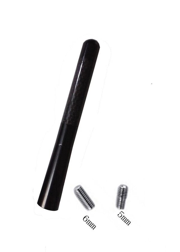 CAR BEE-STING STUBBY SHORT BLACK CARBON FIBRE AERIAL ARIEL ARIAL ANTENNA MAST