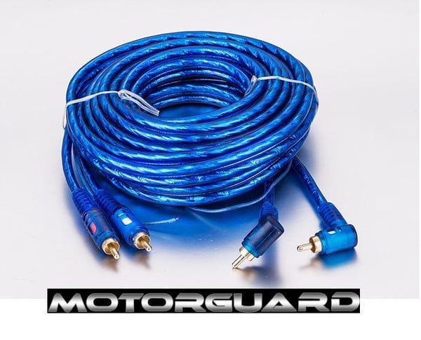 CAR VAN AMP AMPLIFIER PROFESSIONAL SERIES RCA PHONO LEAD CABLE 5M METER SHIELDED