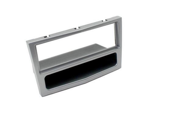 Fits Vauxhall Astra H 2004-2009 Centre Crease Car Single Din Facia Fascia Silver