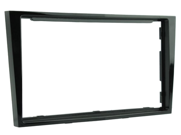 CT24VX18 Double Din Black Stereo Fascia Panel For Vauxhall Corsa D 2006-2014