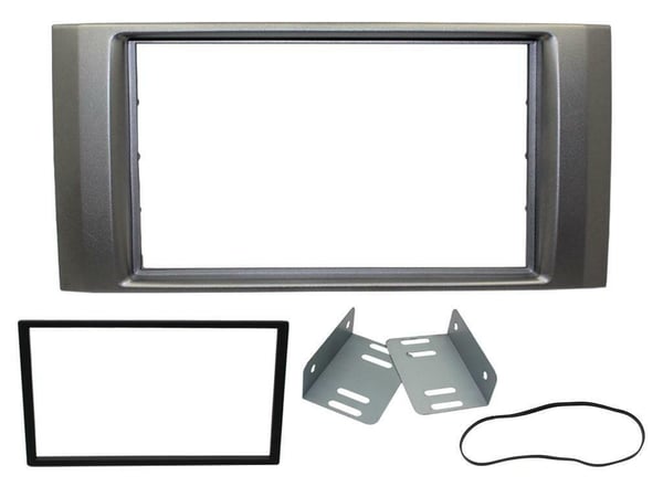 RADIO STEREO FACIA FASCIA CT23IZ03 FOR ISUZU D-MAX SILVER/GREY DOUBLE DIN