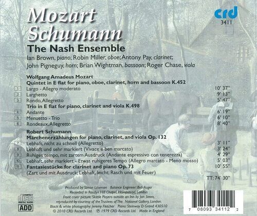 Wolfgang Amadeus Mozart : Mozart: Wind Quintet in E Flat, K452/Clarinet Trio in Brand New